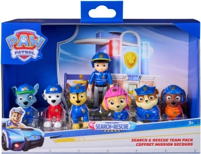 Paw Patrol sæt med 7 figurer til søgning og redning