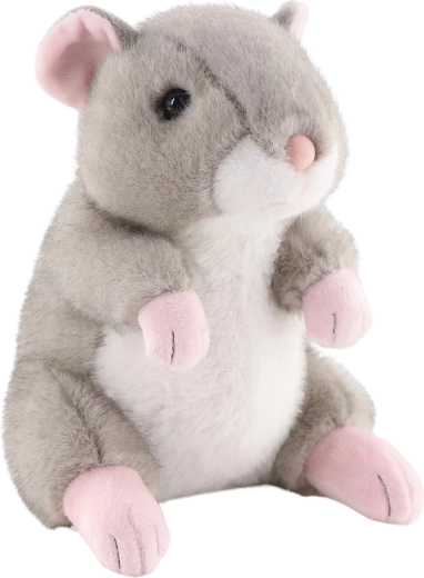 Plys hamster siddende 20 cm