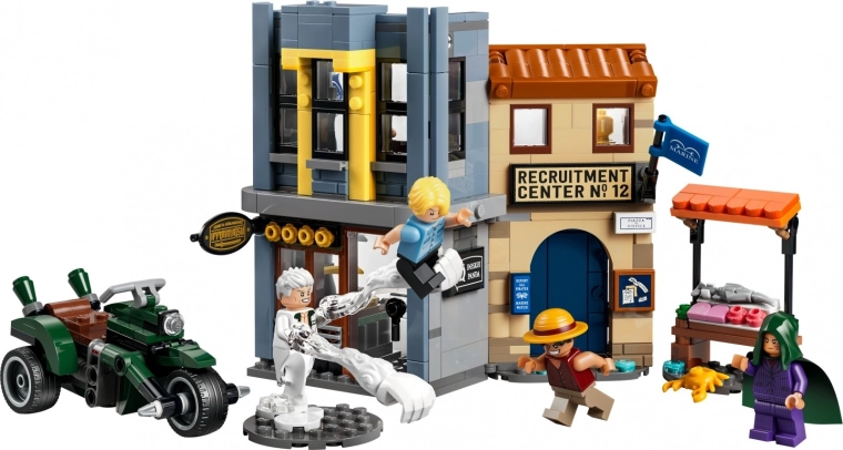 Diorama af markedspladsen fra Logue Town