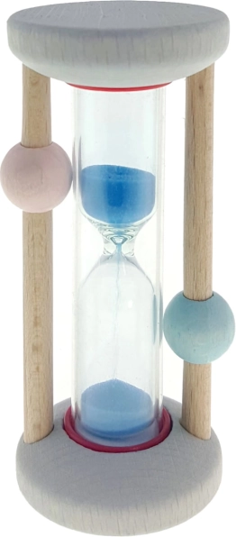 Timeglas rosa-blå Hess