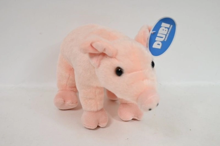 Lyserød plysbamse – gris 22 cm