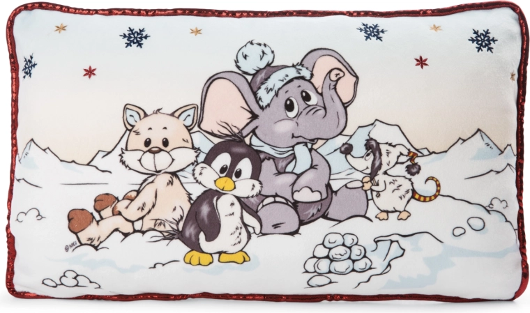 NICI pude med elefant, pingvin og polarræv 43 × 25 cm