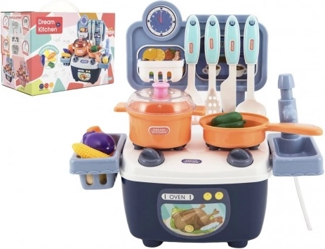 Legekøkken med tilbehør til børn