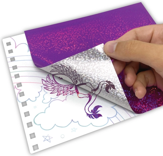 Blændende folier med holografisk effekt