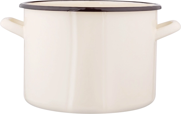 Emaljeret gryde Silesia 5,8 l creme 22 cm