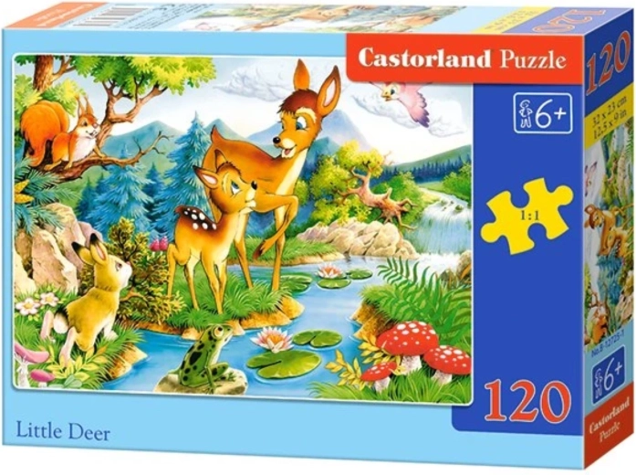 Børnepuslespil Little Deer med 120 brikker