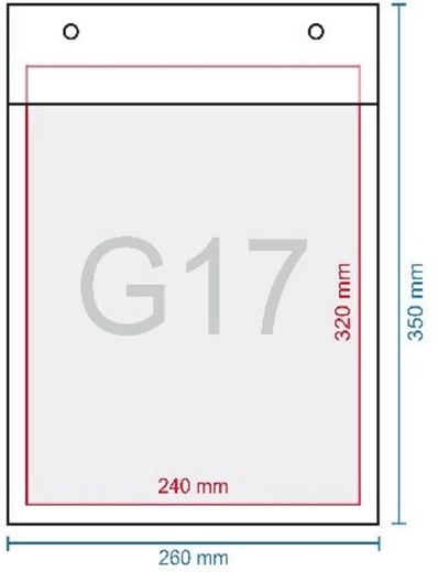 Boblekuvert G17 350 × 250 mm med selvklæbende lukning
