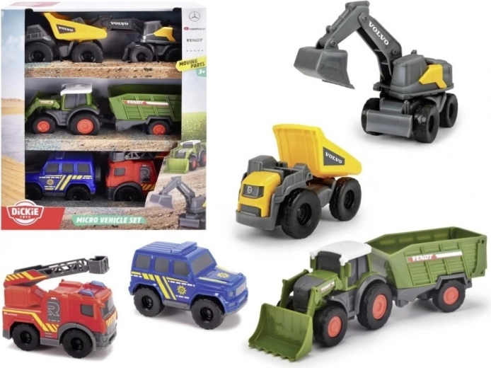 Dickie Toys City Micro køretøjssæt 6 stk.