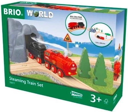 BRIO World togbanesæt med damplokomotiv