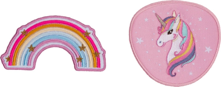 Udskiftelige badges BAAGL Baaglies Rainbow Unicorn, 2 stk.