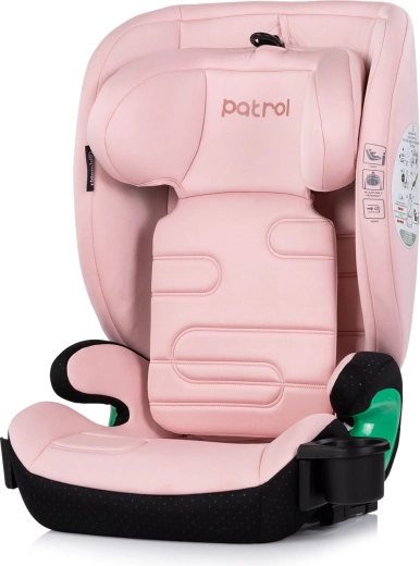 Chipolino autostol Patrol i-Size isofix powder pink 100–150 cm