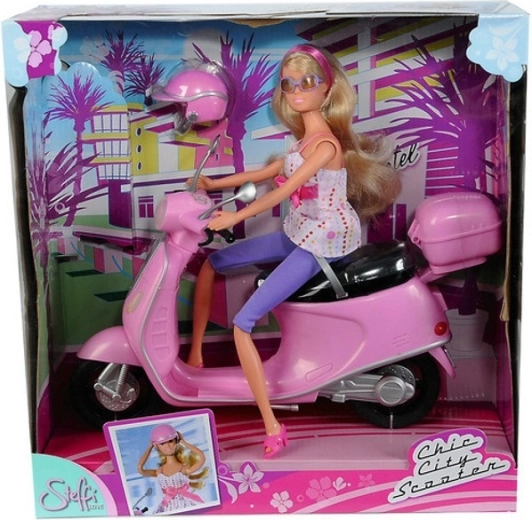 Dukke Steffi på scooter