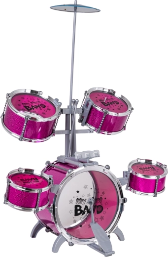 Pink design med metalbækken