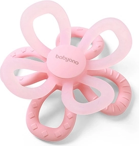 Silikonebidering Flower – lyserød