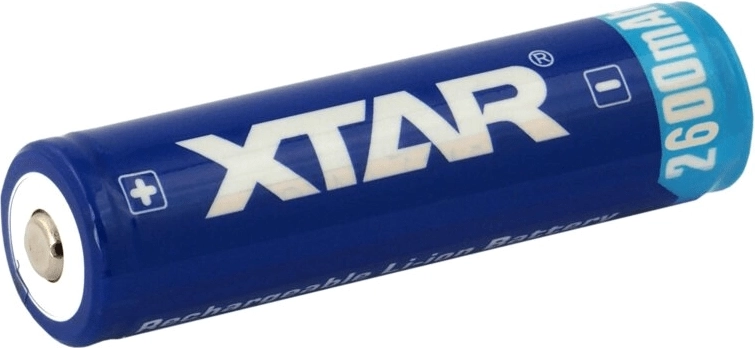 Xtar Samsung 18650 Li‑ion akkumulator 3,7 V 2600 mAh med beskyttelseskreds