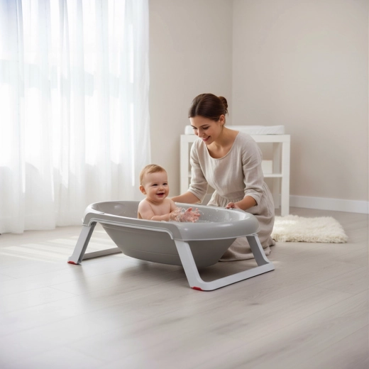Ergonomisk form til to udviklingsfaser (0–12 måneder)