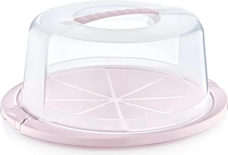 Rund kageboks Nordic Pink 33,5 × 38 × 17 cm