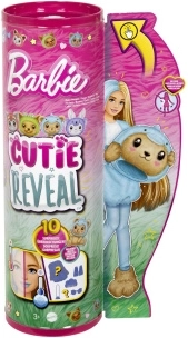 Barbie Cutie Reveal – bamse og delfin, overraskelser og udklædningskostume
