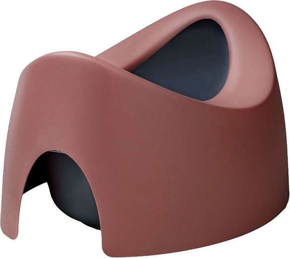 Teggi ergonomisk, vendbar natpotte til børn med hældetud, pink