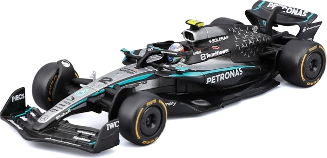 Bburago model Formel 1 Mercedes-AMG Petronas W16 2025 Kimi Antonelli 1:43 i dekorativ boks