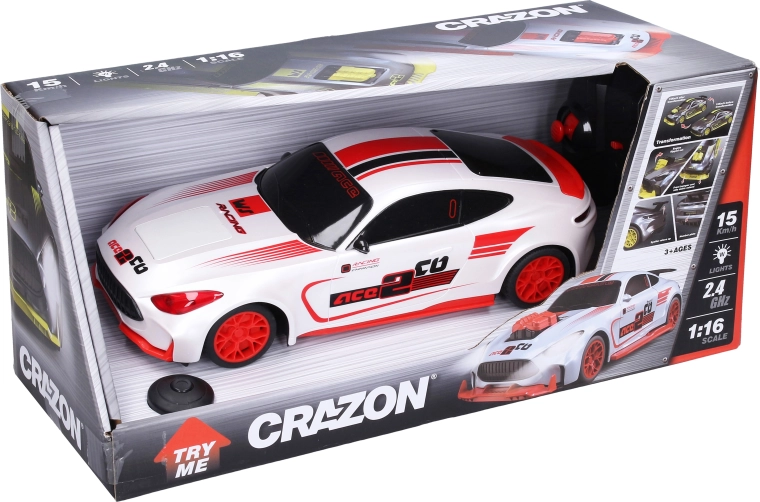 RC-bil ACE 2, der forvandles, med fjernbetjening, 30 cm
