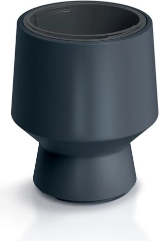 Plantekrukke med indsats 34,3 cm – antracit, holdbar til inde og ude