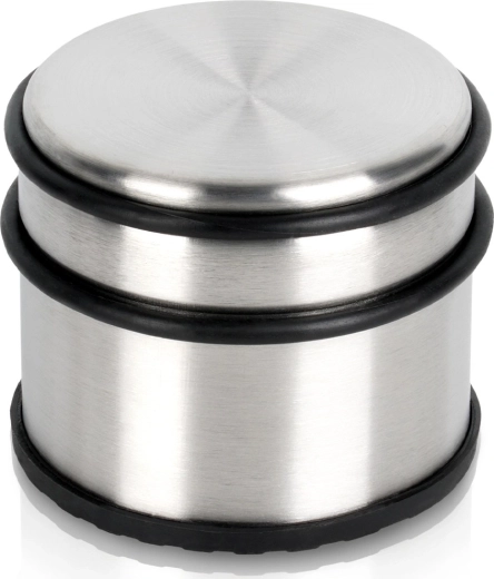 Rustfri dørstopper, sølv 9,5 cm