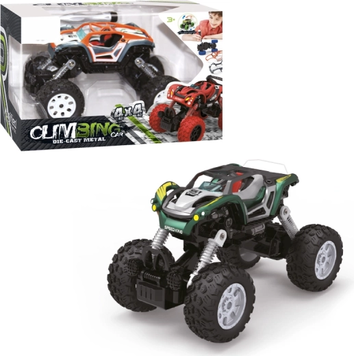Skru-sammen bil 1:32 med 4WD og pull-back funktion