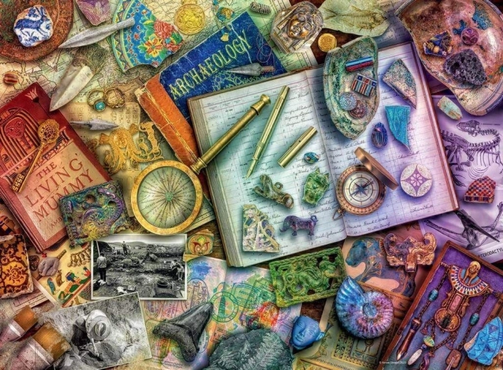 Ravensburger puslespil Arkæologens bord 500 brikker