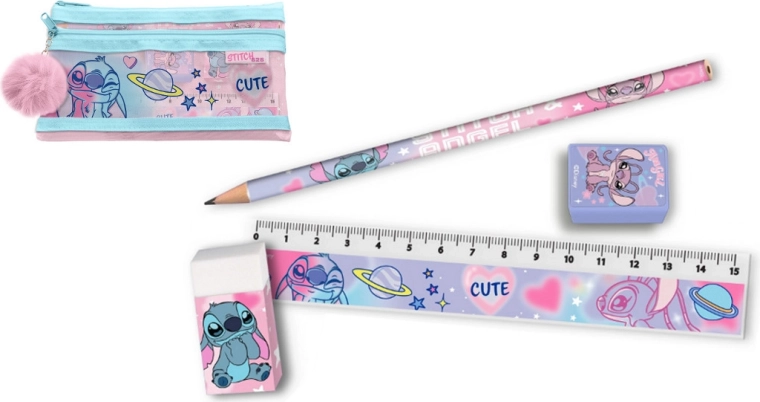Skrivesæt i etui – Stitch