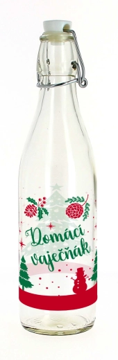 Flaske med patentlukning 540 ml til hjemmelavet æggesnaps