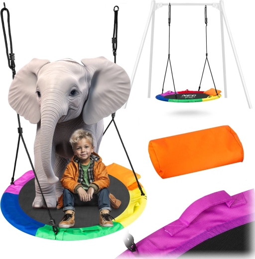 Neo-Sport redegynge Swingo 110 cm – regnbue