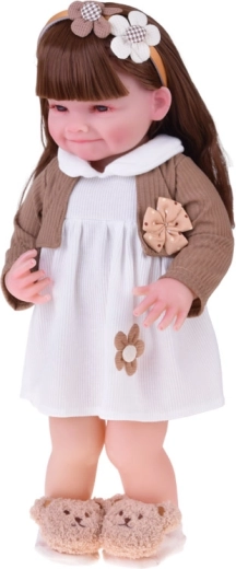 Lange brune hår til at rede og style