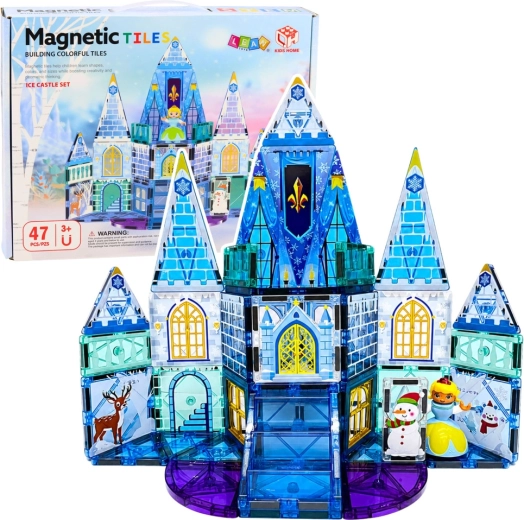 Magnetiske konstruktionsdele prinsessens isslot (47 dele)