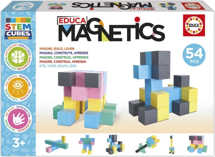 EDUCA magnetisk byggesæt Magnetics STEM-klodser 54 dele