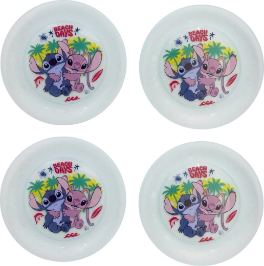 STOR børnetallerkener med STITCH, sæt à 4 stk.