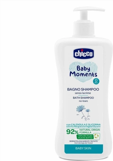 Chicco 2-i-1 brusegel til hår og krop Baby Moments 500 ml