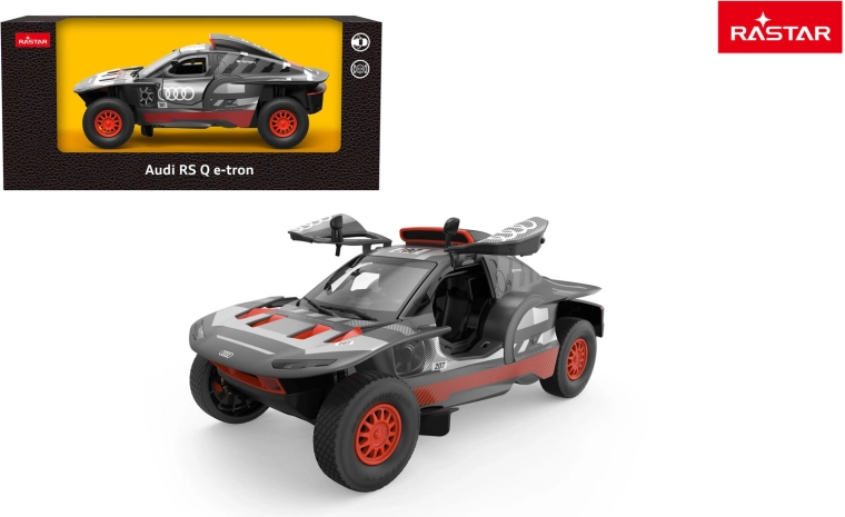 Købt modelbil i metal Rastar Audi RS Q e-tron 1:24 grå