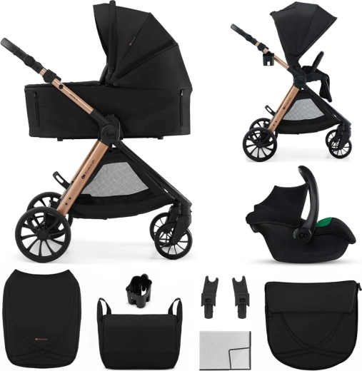 Kinderkraft kombineret barnevogn Vesto 2 3i1 black