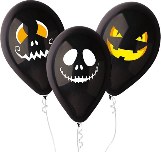 Ballon Gemar 12" pastel premium Halloween-ansigter - 1 stk.