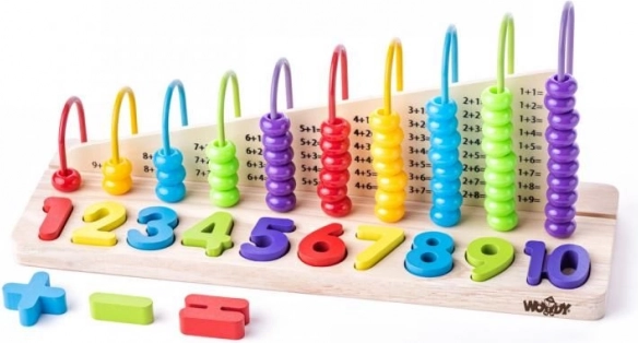 Træ dobbelt-sidet matematisk kugleramme
