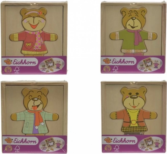 Træpuslespil Bamse