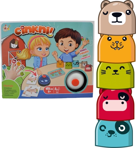 Studo Games Cinkni! iagttagelsesspil med klokke og fingerdukker