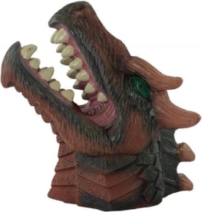 Gummi dinosaur-hånddukke