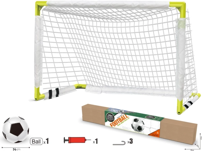 Børnefodboldmål med bold og pumpe 90 cm