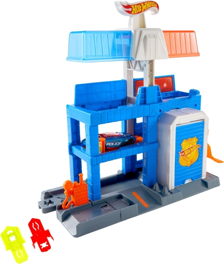 Metalpolitibil 1:64 inkluderet