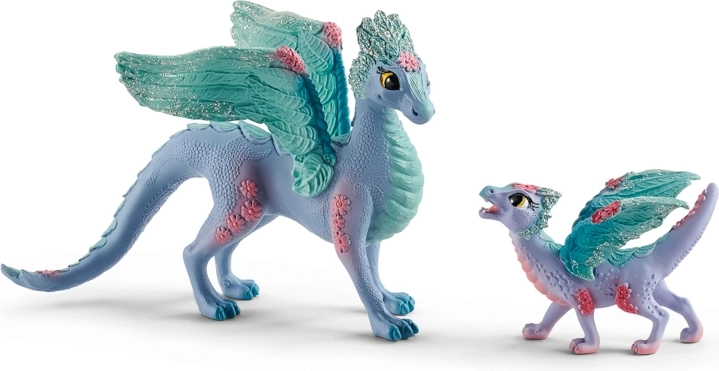 Blomsterdrage med unge Schleich Bayala