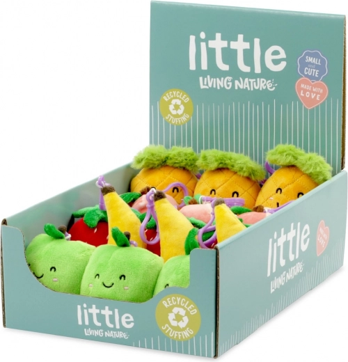 Plys nøglering mini frugt 10 cm