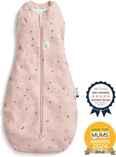 Ergopouch svøb og sovepose 2-i-1 Cocoon Daisies 0,2 tog (3–6 måneder, 6–8 kg)
