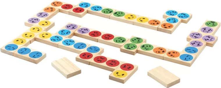 Følelser som et legende domino